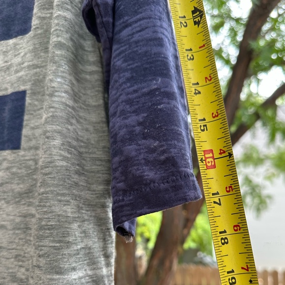 Alternative Colorado ♥️ Love 3/4 Sleeve Rounded Hem Burnout Shirt Top Medium - Picture 6 of 12